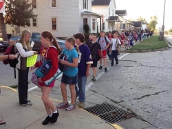 Area Students Go for a Walk